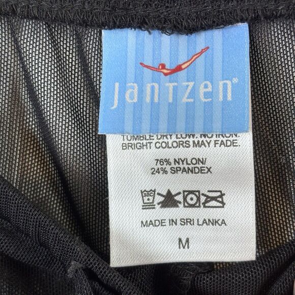 Jantzen Womens Swim Wide Leg Cover Up Pants Size M  Black High Rise Pull On - Picture 5 of 11